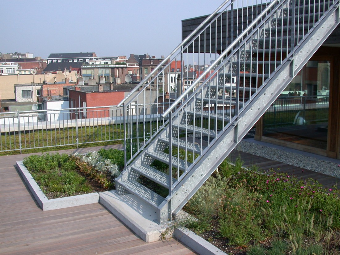 Tuin- en Buitenruimte Ecohuis te Borgerhout (Antwerpen)